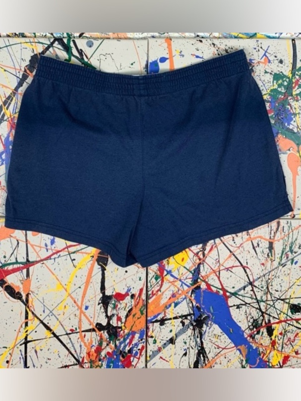 CHAMPION GEAR navy blue athletic shorts.